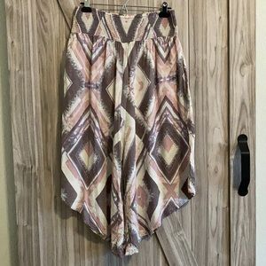 EUC Free People cropped wide leg pants POCKETS!